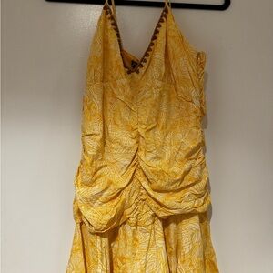 Zara Yellow Floral Mini Dress